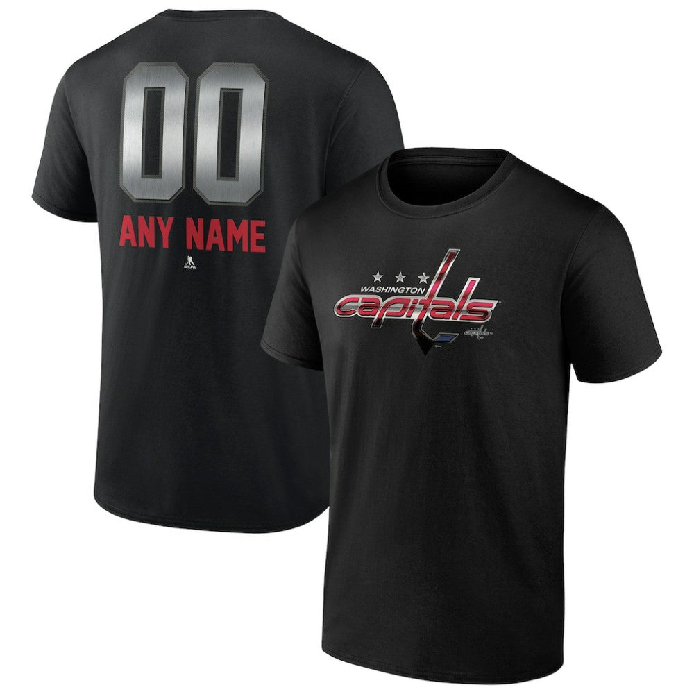 Washington Capitals Personalized Midnight Mascot Logo T-Shirt Black
