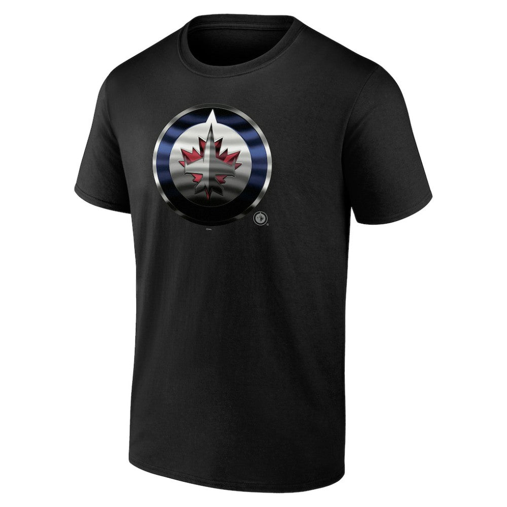 Winnipeg Jets Personalized Midnight Mascot Logo T-Shirt Black