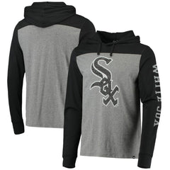 Chicago White Sox Franklin Wooster Pullover Hoodie - Heathered Gray/Black | 47 brand