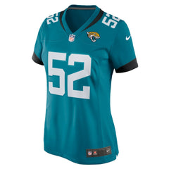 DaVon Hamilton Jacksonville Jaguars Women's Game Jersey - Teal | Nike on sale