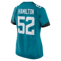 DaVon Hamilton Jacksonville Jaguars Women's Game Jersey - Teal | Nike on sale