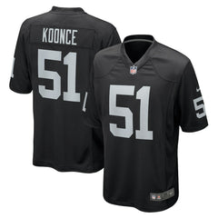 Malcolm Koonce Las Vegas Raiders Game Jersey - Black | Nike online