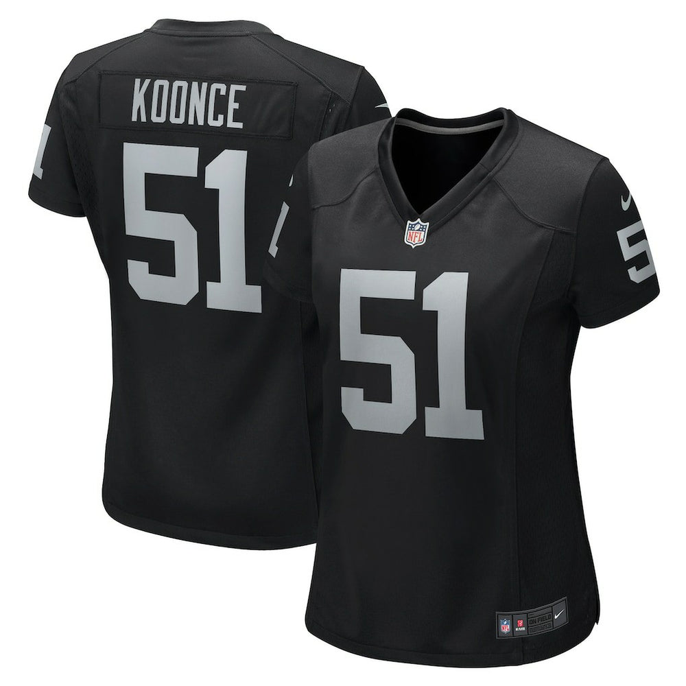 Malcolm Koonce Las Vegas Raiders Women's Game Jersey - Black | Nike online