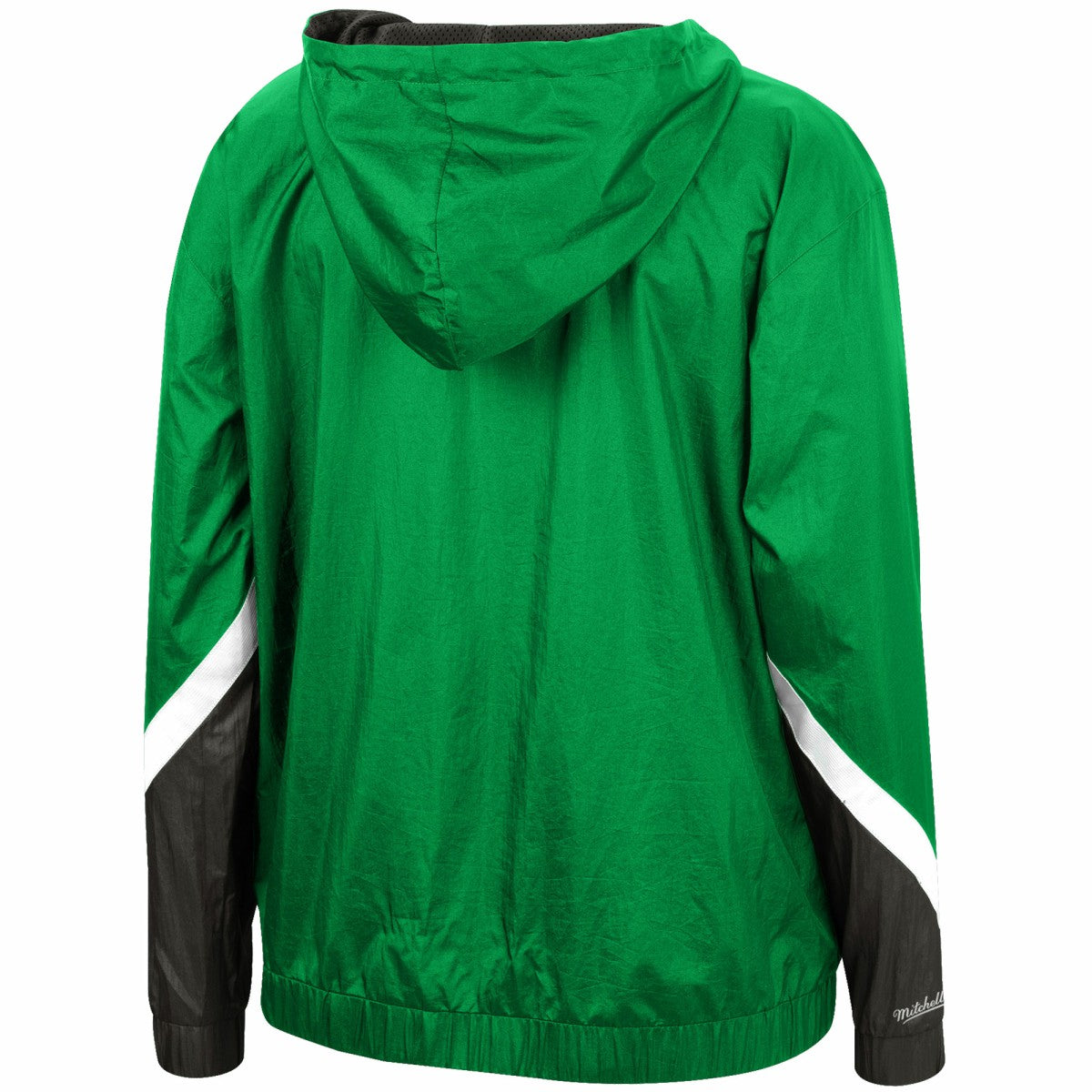 Milwaukee Bucks Women's Half-Zip Windbreaker 2.0 Hoodie - Green | Mitchell & Ness online