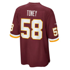 Shaka Toney Washington Football Team Game Jersey - Burgundy | Nike online
