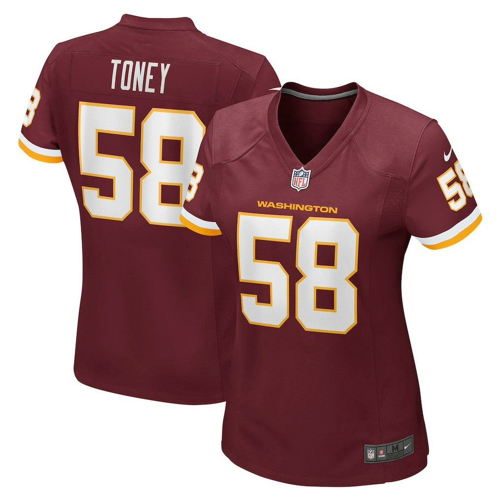 Shaka Toney Washington Football Team Women's Game Jersey - Burgundy | Nike for sale