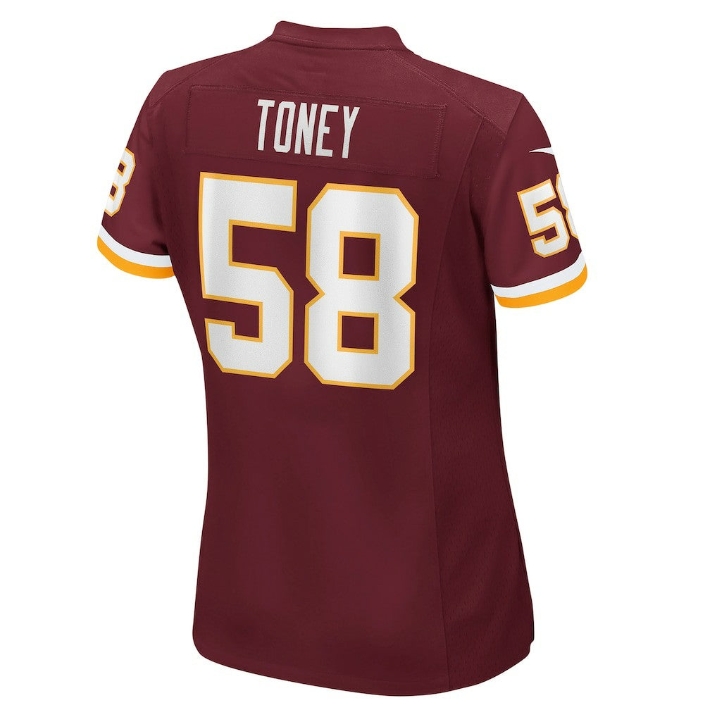 Shaka Toney Washington Football Team Women's Game Jersey - Burgundy | Nike for sale