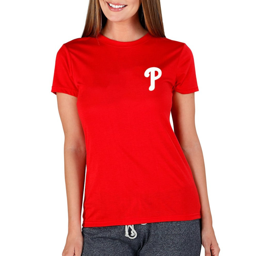 Philadelphia Phillies Concepts Sport Women's Marathon Knit Top - Red