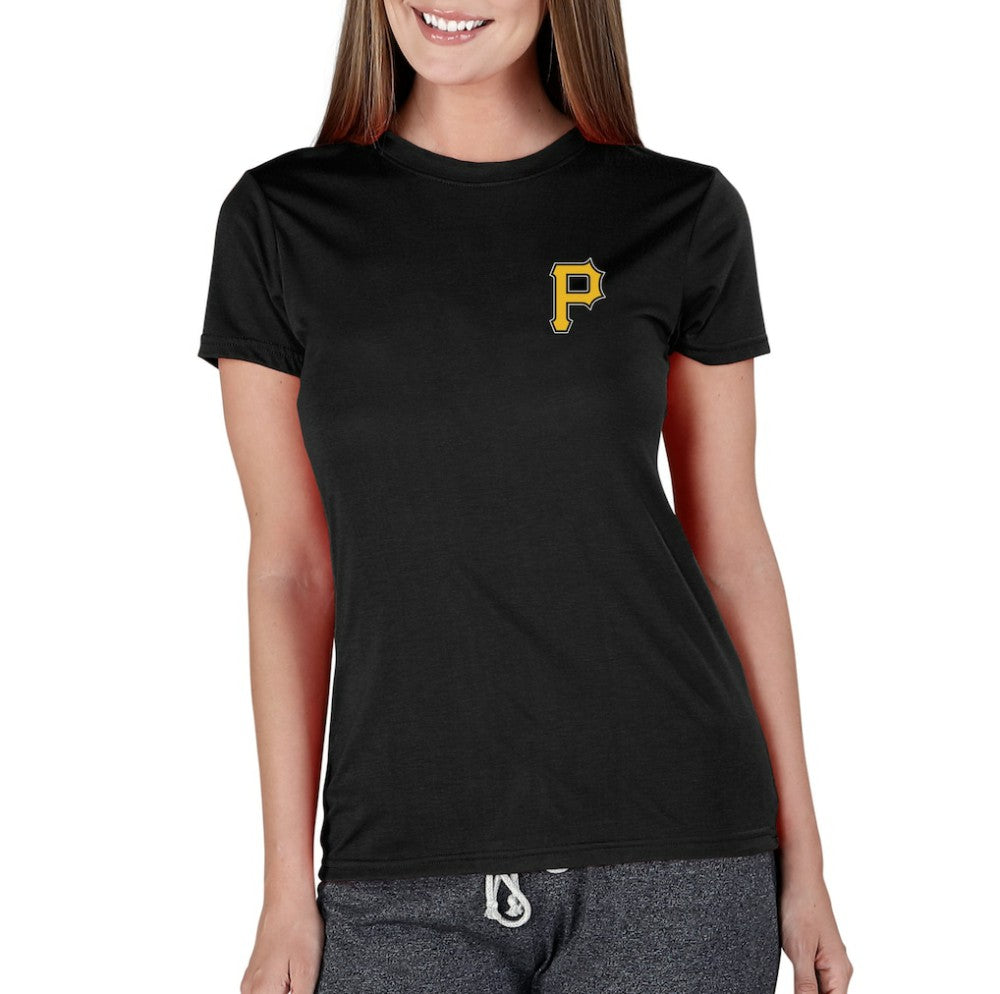 Pittsburgh Pirates Concepts Sport Women's Marathon Knit Top - Black