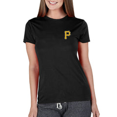 Pittsburgh Pirates Concepts Sport Women's Marathon Knit Top - Black