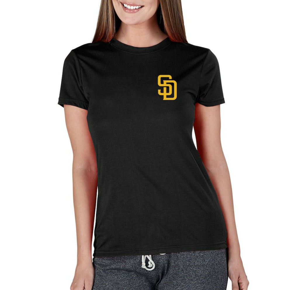 San Diego Padres Concepts Sport Women's Marathon Knit Top - Black
