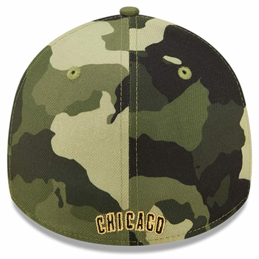 Chicago Cubs 2022 Armed Forces Day 39THIRTY Flex Hat - Camo | New Era