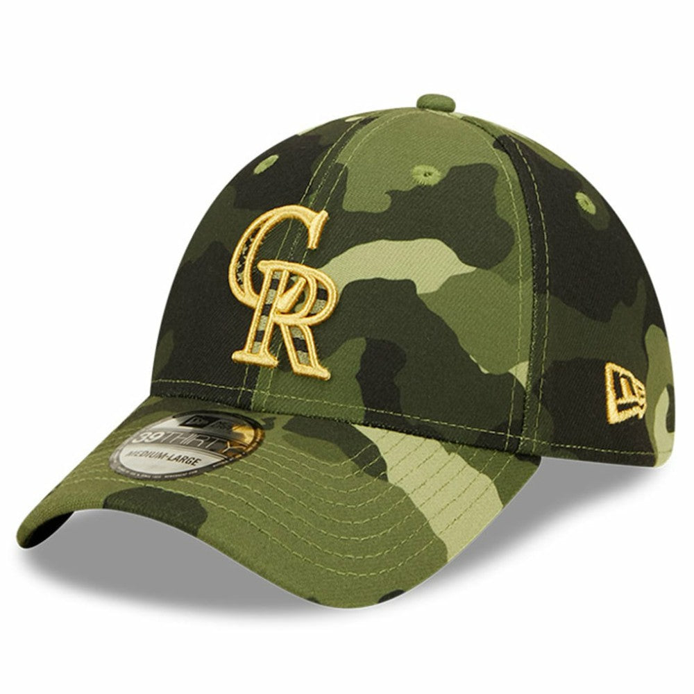 Colorado Rockies 2022 Armed Forces Day 39THIRTY Flex Hat - Camo | New Era