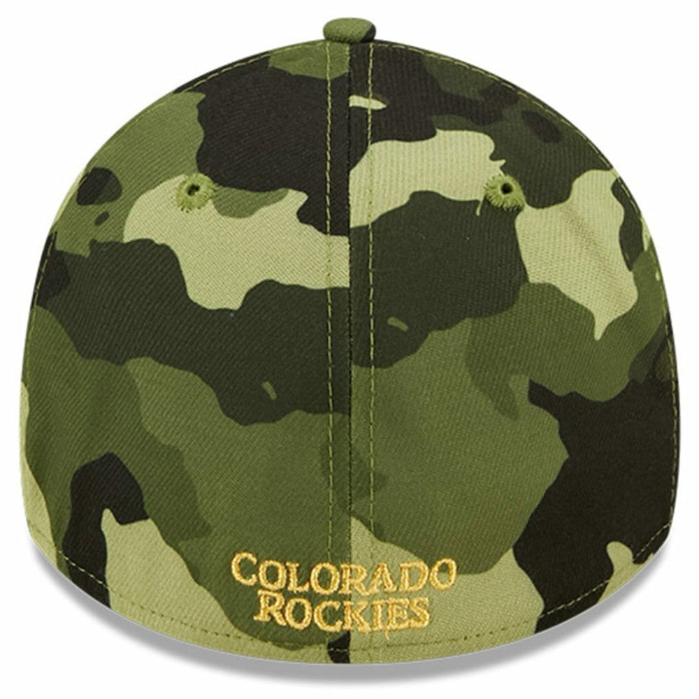Colorado Rockies 2022 Armed Forces Day 39THIRTY Flex Hat - Camo | New Era