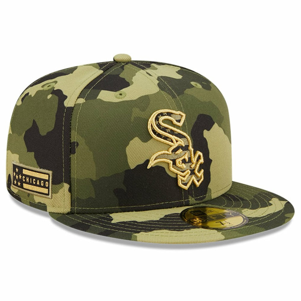 Chicago White Sox 2022 Armed Forces Day On-Field 59FIFTY Fitted Hat - Camo | New Era