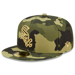 Chicago White Sox 2022 Armed Forces Day On-Field 59FIFTY Fitted Hat - Camo | New Era