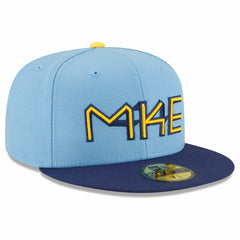 Milwaukee Brewers 2022 City Connect 59FIFTY Fitted Hat - Powder Blue | New Era