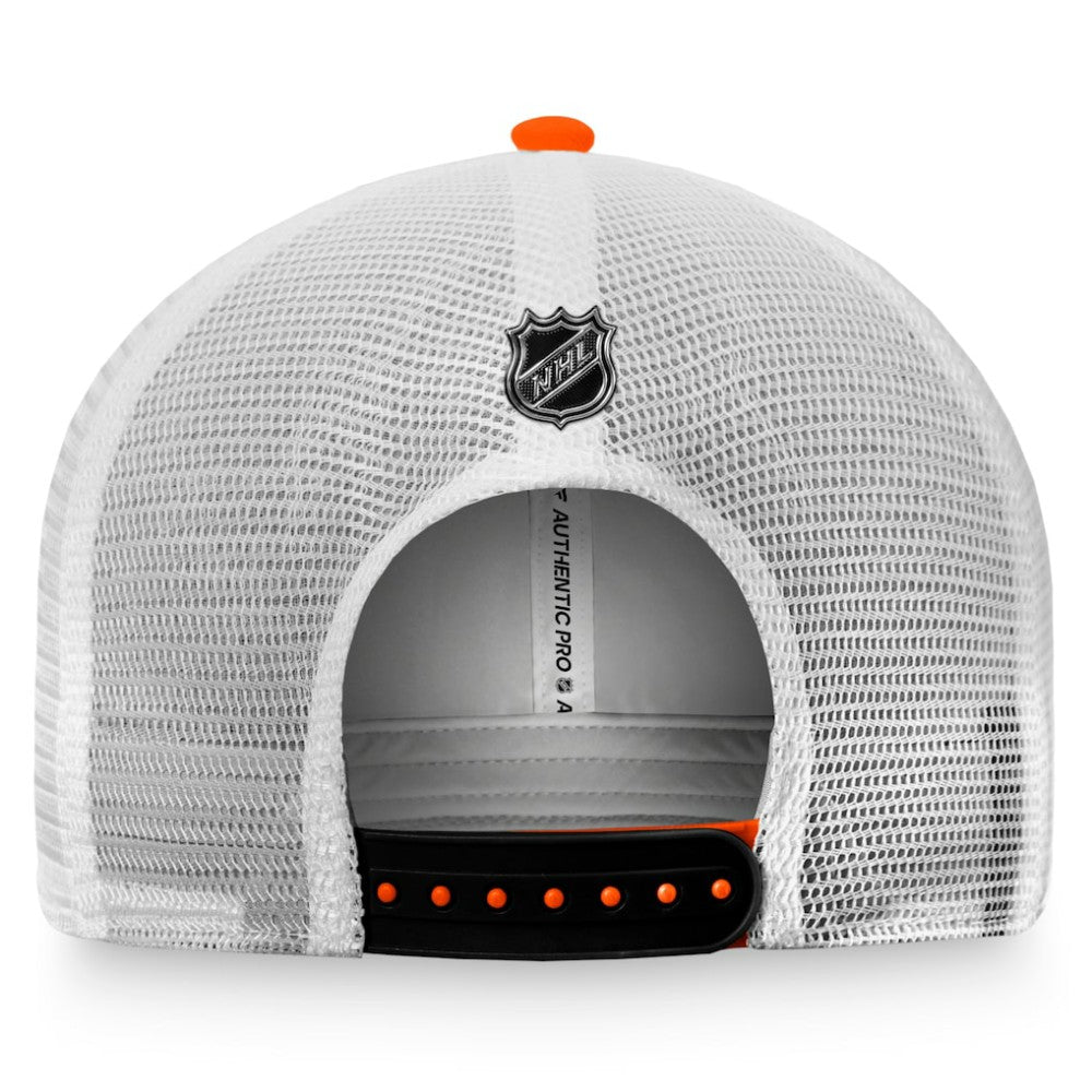 Philadelphia Flyers Fanatics Authentic Pro Rink Trucker Snapback Hat Orange