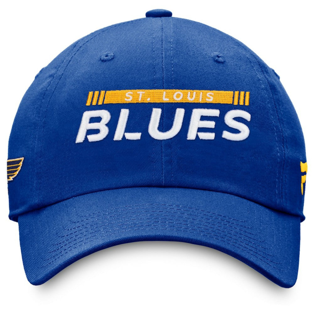 St. Louis Blues Fanatics Authentic Pro Rink Adjustable Hat Blue