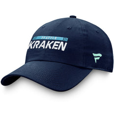 Seattle Kraken Fanatics Authentic Pro Rink Adjustable Hat Deep Sea Blue