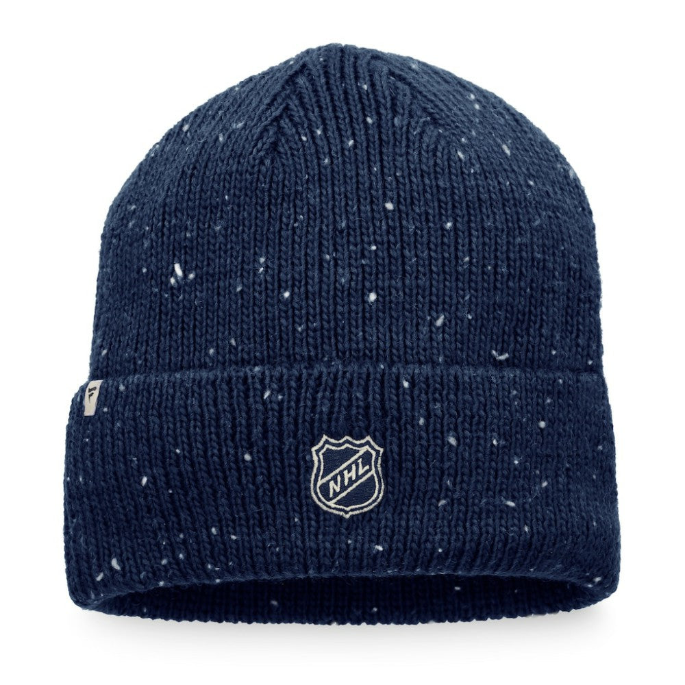 Seattle Kraken Fanatics Authentic Pro Rink Pinnacle Cuffed Knit Hat Deep Sea Blue
