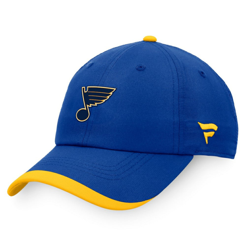 St. Louis Blues Fanatics Authentic Pro Rink Pinnacle Adjustable Hat Blue