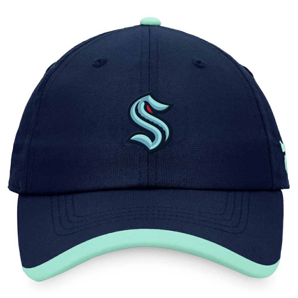 Seattle Kraken Fanatics Authentic Pro Rink Pinnacle Adjustable Hat Deep Sea Blue