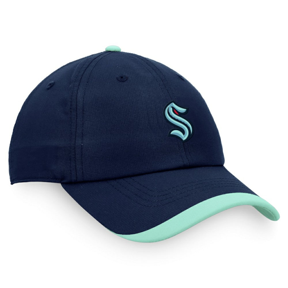 Seattle Kraken Fanatics Authentic Pro Rink Pinnacle Adjustable Hat Deep Sea Blue