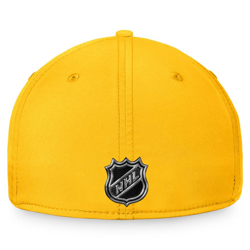 Nashville Predators Fanatics 2022 Authentic Pro Training Camp Flex Hat Gold