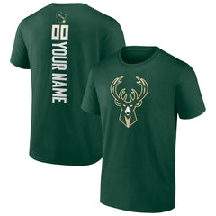 Milwaukee Bucks Personalized Playmaker Team T-Shirt - Hunter Green outlet