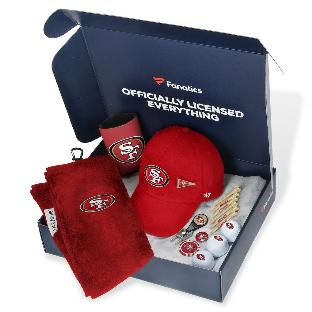 San Francisco 49ers Pack Golf-Themed Gift Box - $105+ Value sale