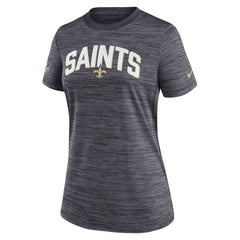New Orleans Saints Women's Sideline Velocity Lockup Performance T-Shirt - Black | Nike for sale