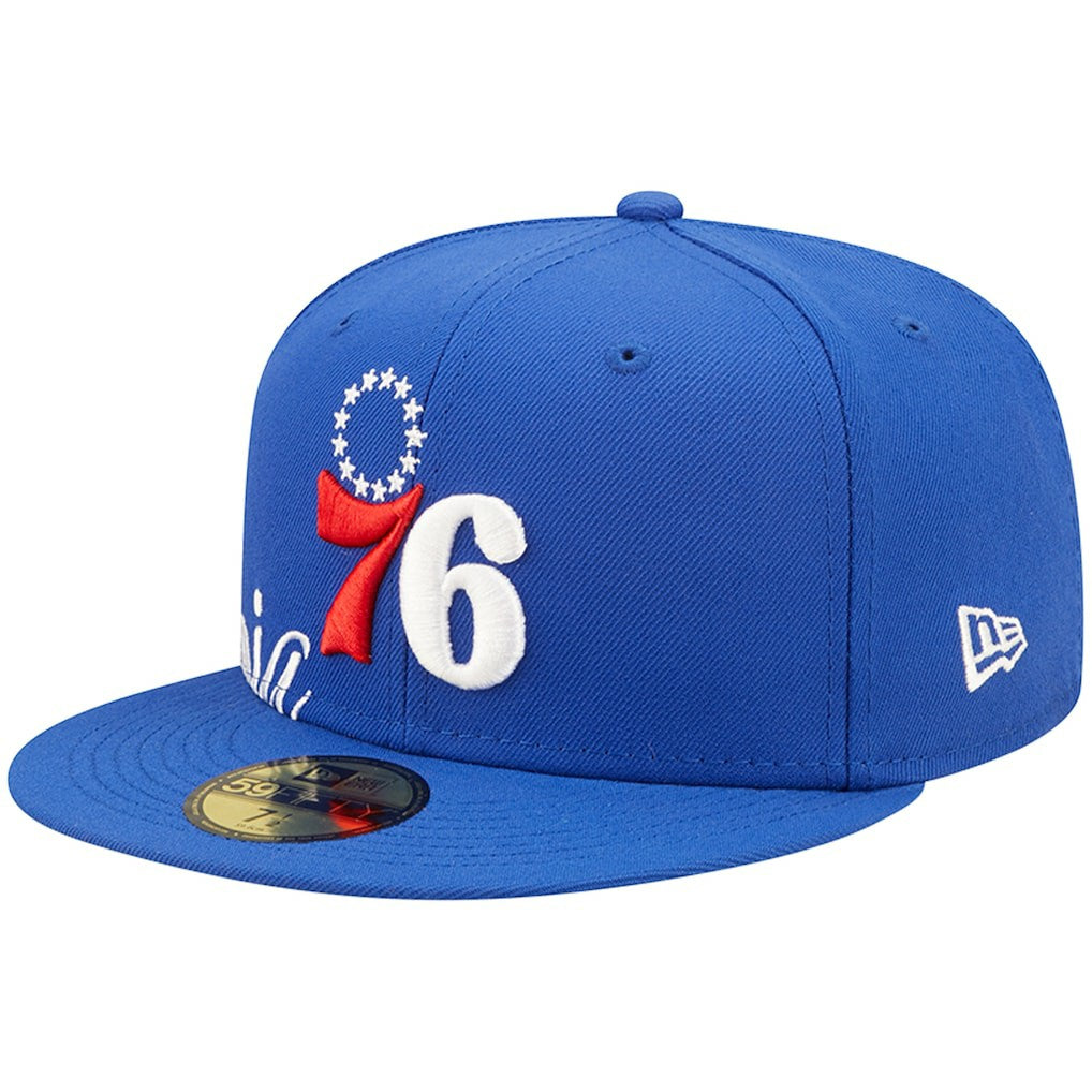 Philadelphia 76ers Side Split 59FIFTY Fitted Hat - Royal | New Era outlet