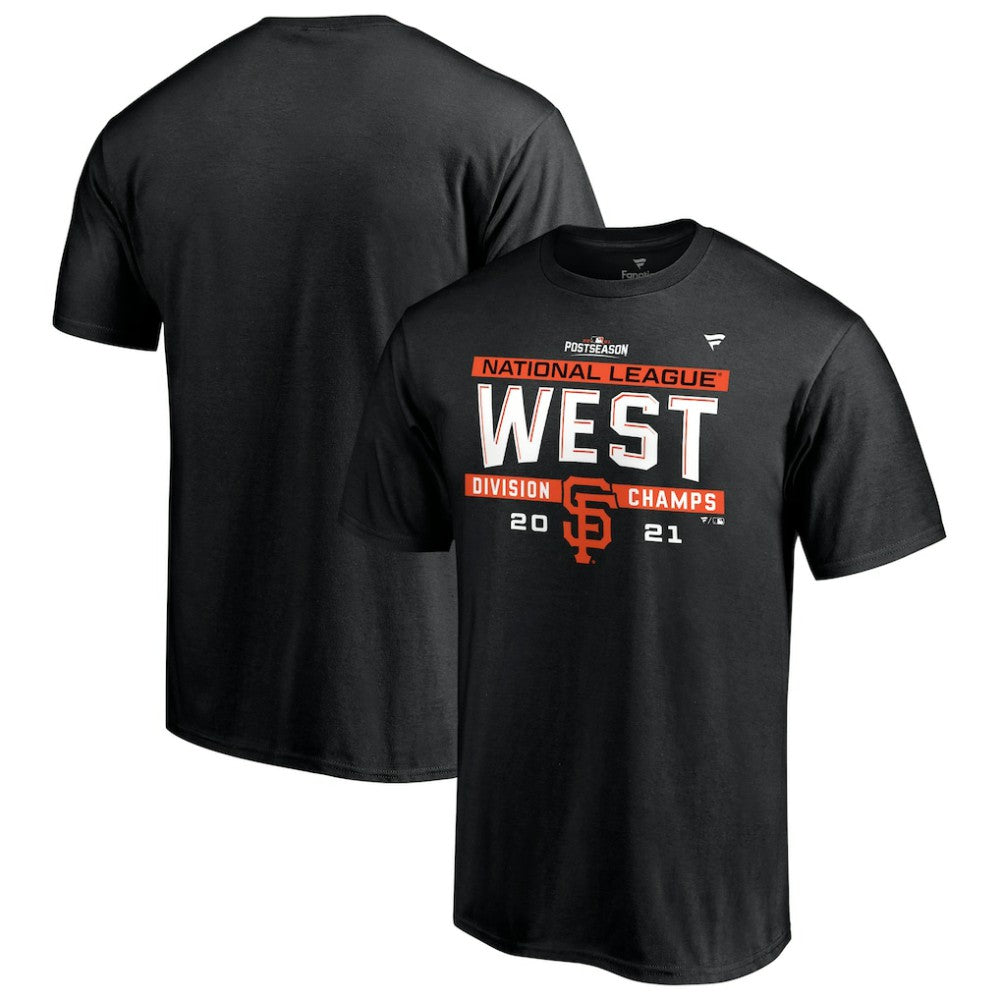 San Francisco Giants 2021 NL West Division Champions Locker Room T-Shirt - Black