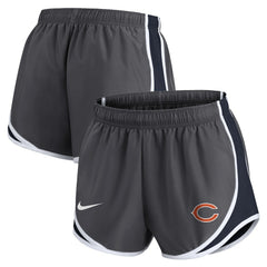 Chicago Bears Women's Team Logo Performance Tempo Shorts - Charcoal | Nike discount