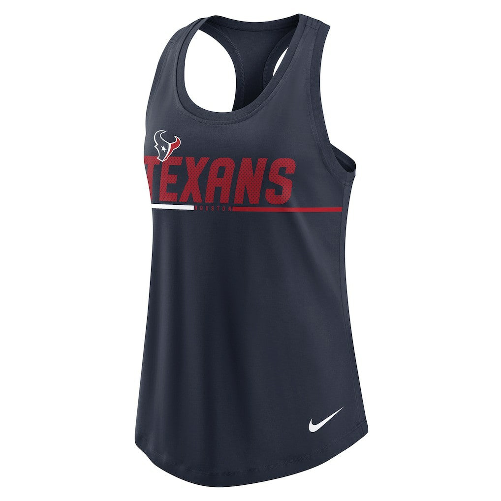 Houston Texans Women's Team Name City Tri-Blend Racerback Tank Top - Navy | Nike for sale