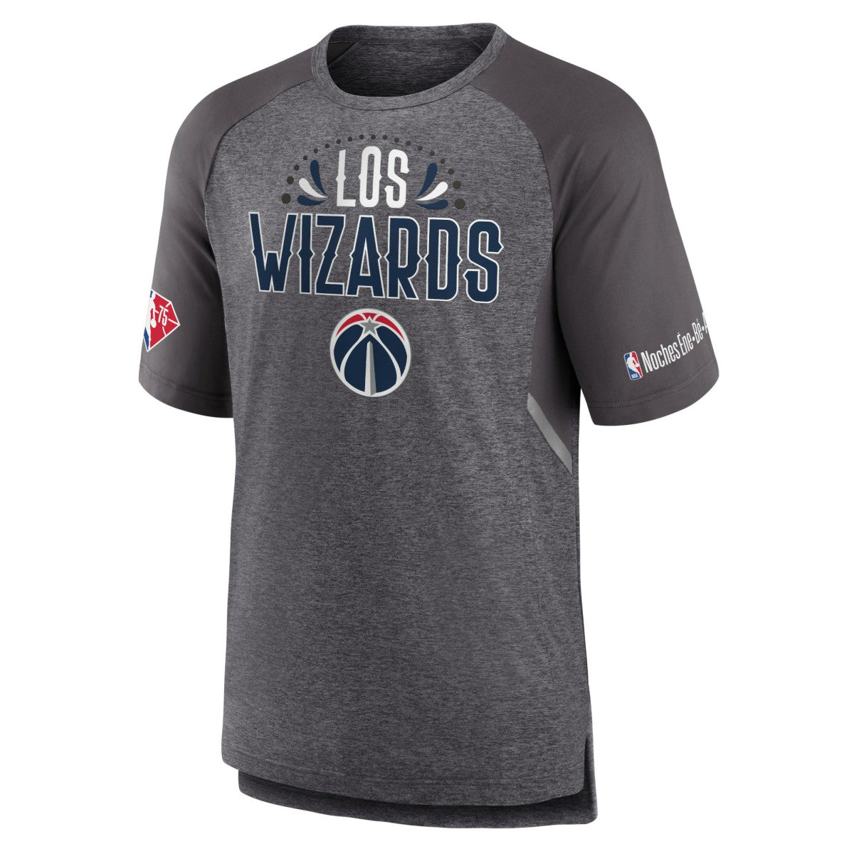 Washington Wizards 2022 Noches Ene-Be-A Core Shooting Raglan T-Shirt - Heathered Gray | Fanatics online