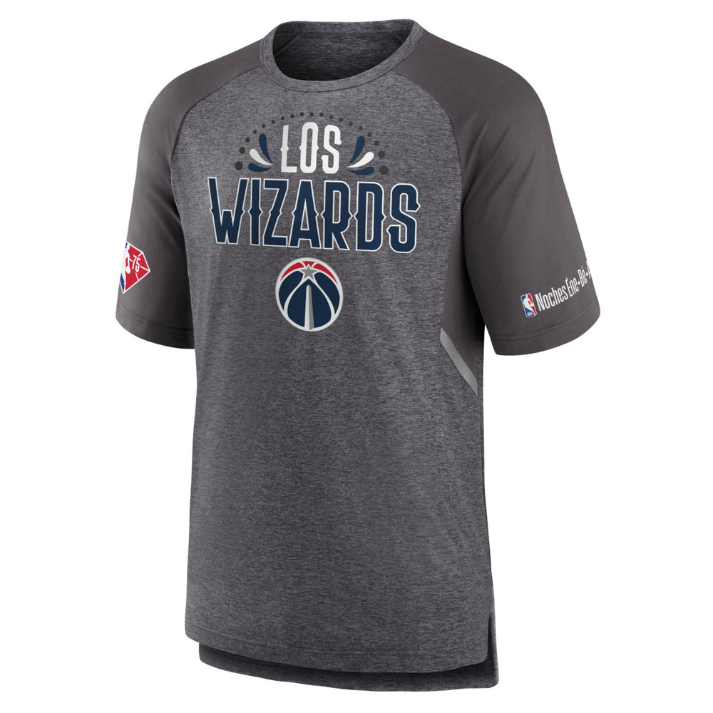 Washington Wizards 2022 Noches Ene-Be-A Core Shooting Raglan T-Shirt - Heathered Gray | Fanatics online
