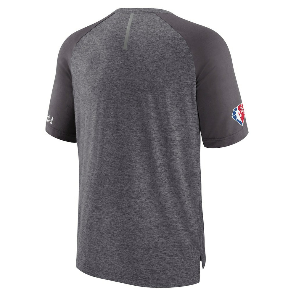 Brooklyn Nets 2022 Noches Ene-Be-A Core Shooting Raglan T-Shirt - Heathered Gray | Fanatics for sale
