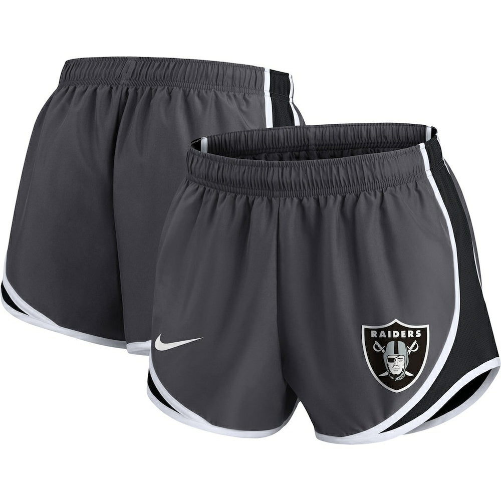 Las Vegas Raiders Women's Plus Size Logo Performance Tempo Shorts - Charcoal | Nike outlet