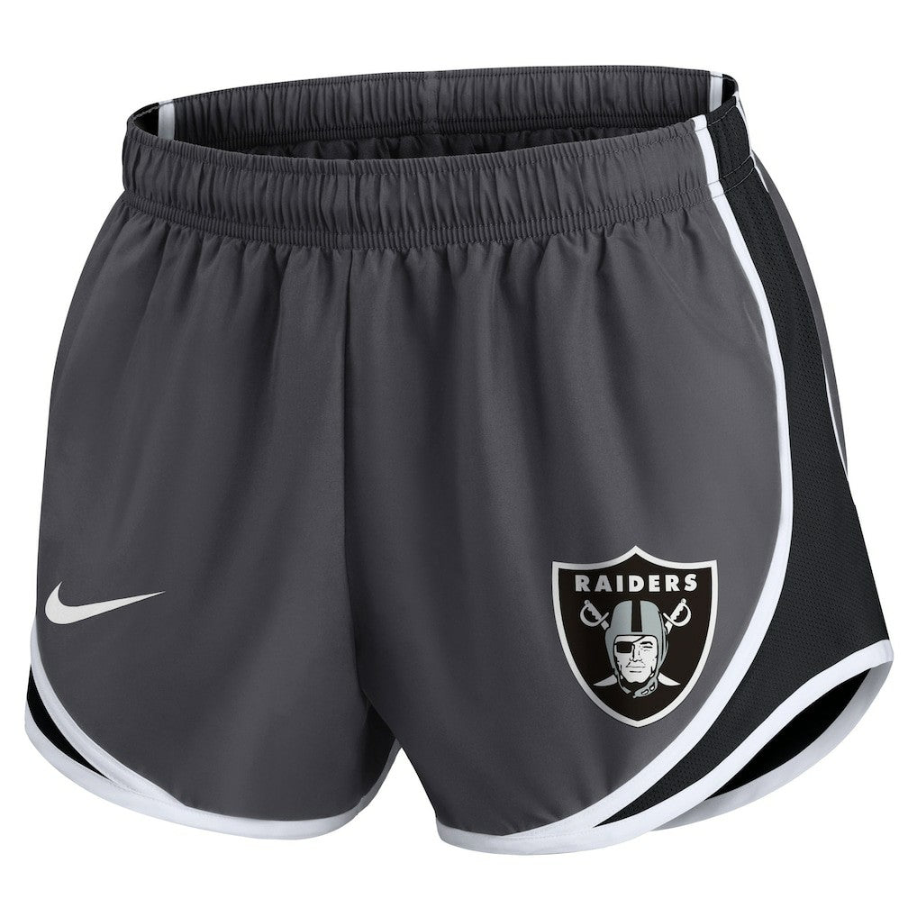 Las Vegas Raiders Women's Plus Size Logo Performance Tempo Shorts - Charcoal | Nike outlet