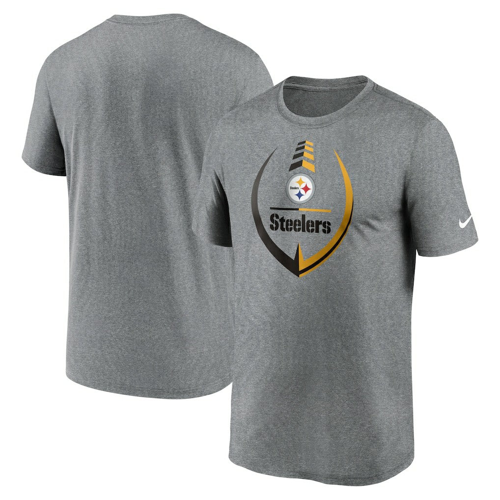 Pittsburgh Steelers Icon Legend Performance T-Shirt - Heathered Gray | Nike discount