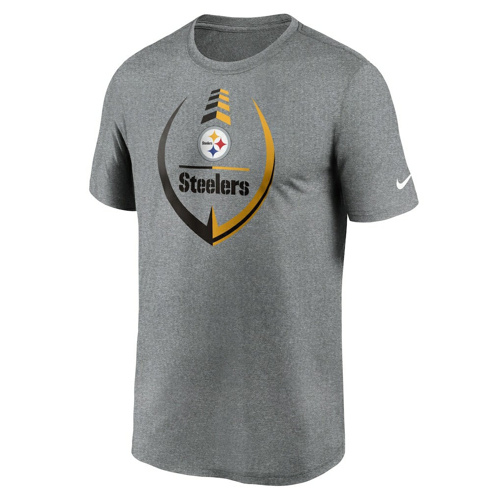 Pittsburgh Steelers Icon Legend Performance T-Shirt - Heathered Gray | Nike discount