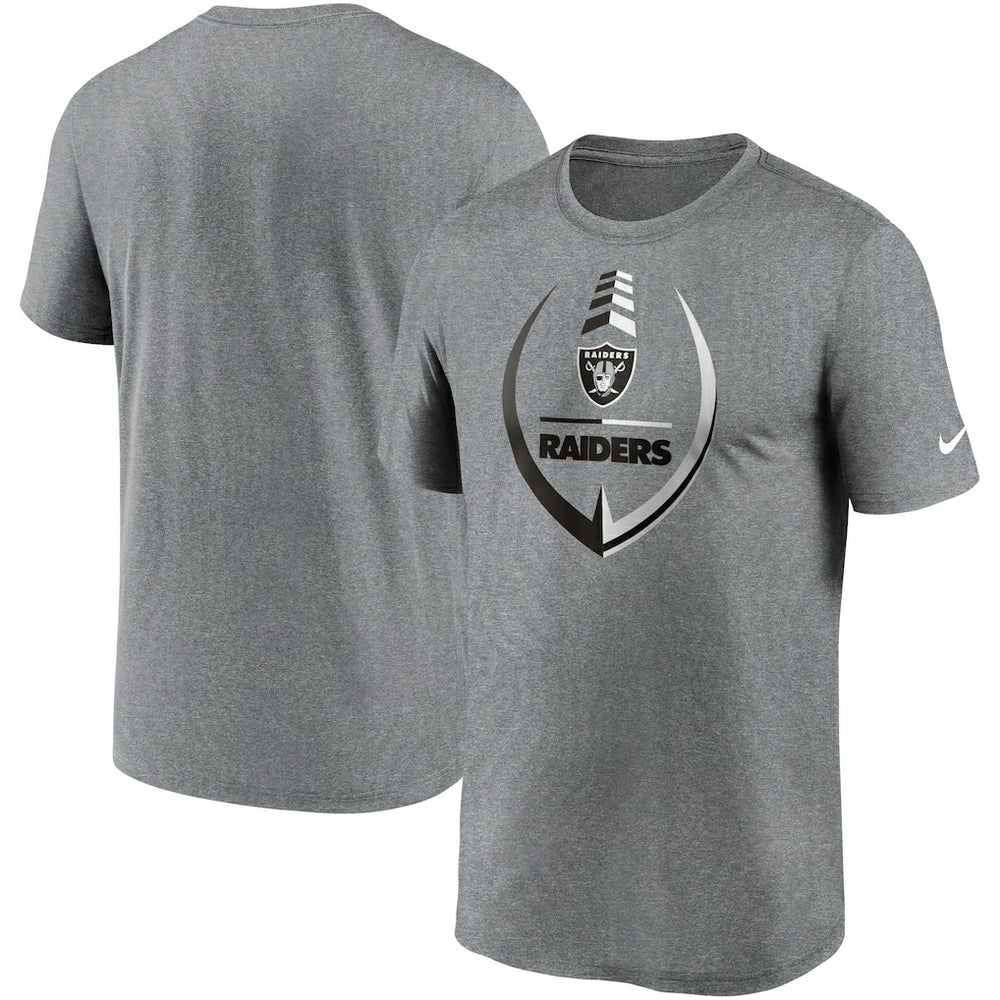 Las Vegas Raiders Icon Legend Performance T-Shirt - Heathered Gray | Nike on sale