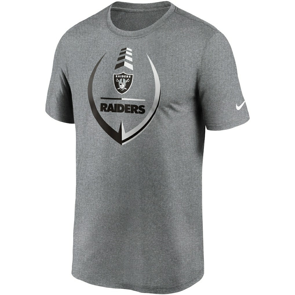 Las Vegas Raiders Icon Legend Performance T-Shirt - Heathered Gray | Nike on sale
