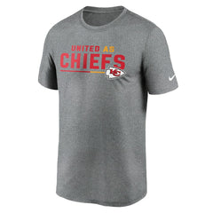 Kansas City Chiefs Legend Team Shoutout Performance T-Shirt - Heather Gray | Nike sale