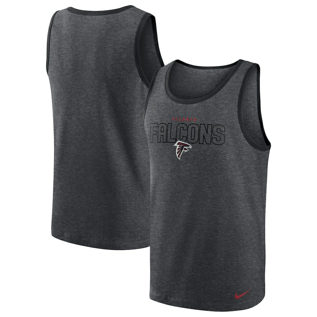 Atlanta Falcons Tri-Blend Tank Top - Heathered Charcoal | Nike on sale