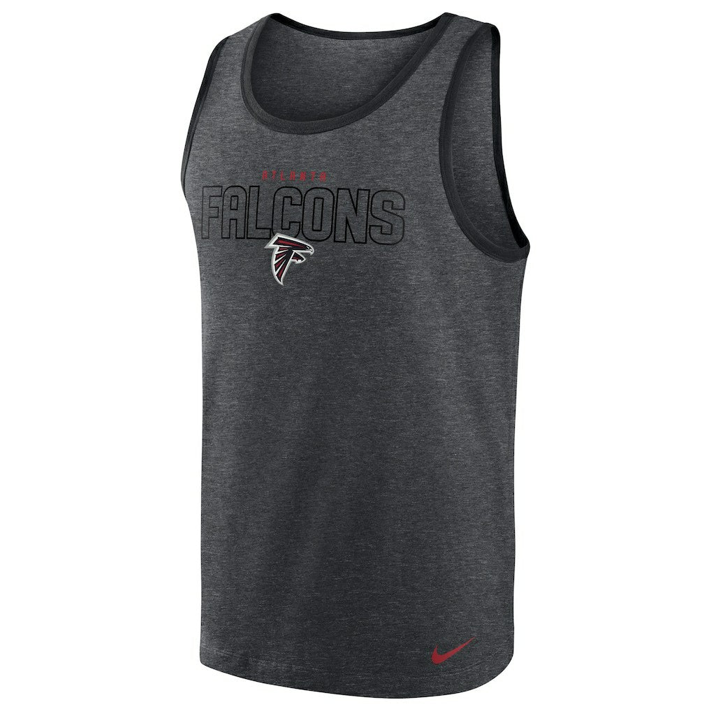 Atlanta Falcons Tri-Blend Tank Top - Heathered Charcoal | Nike on sale