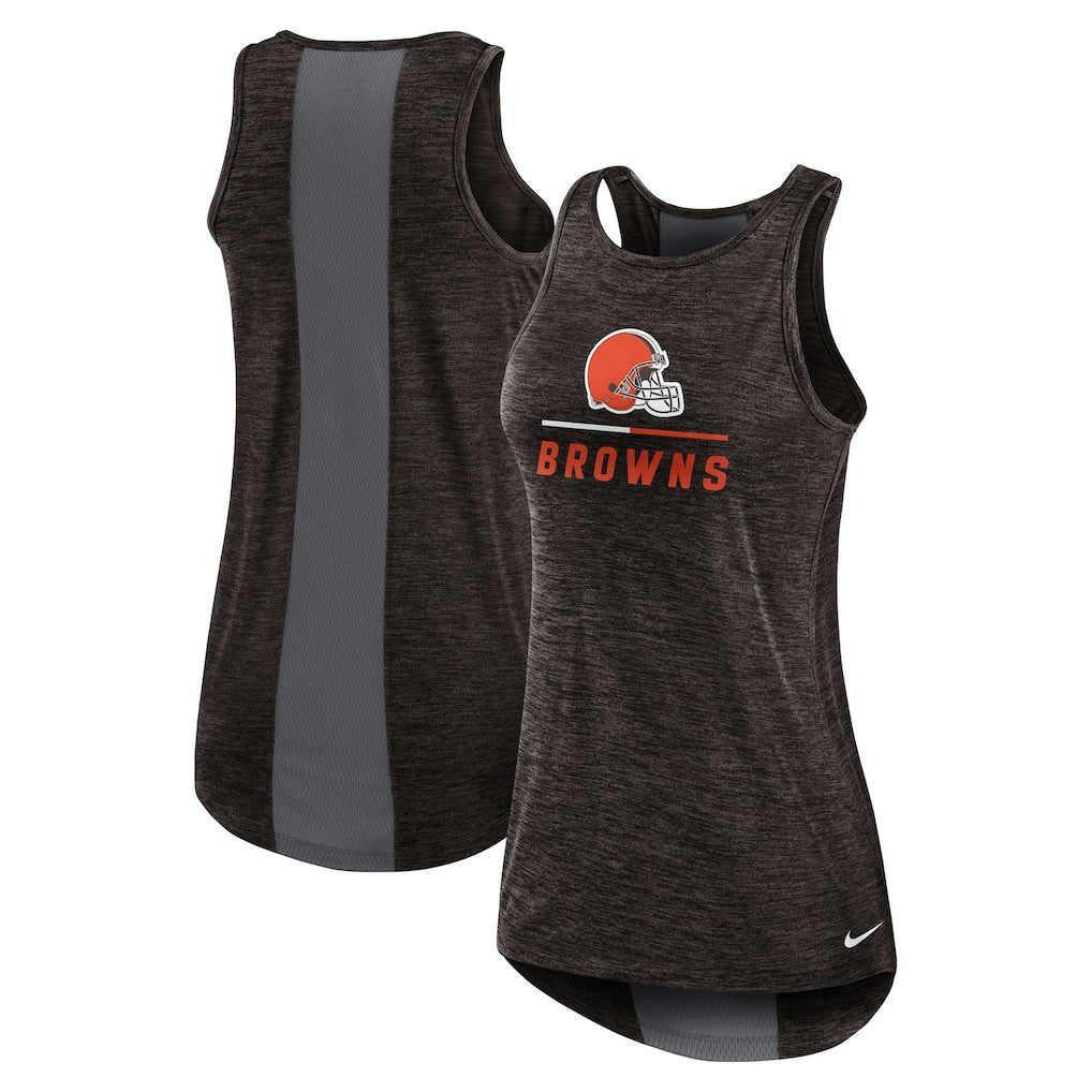 Cleveland Browns Women's High Neck Performance Tank Top - Brown | Nike on sale