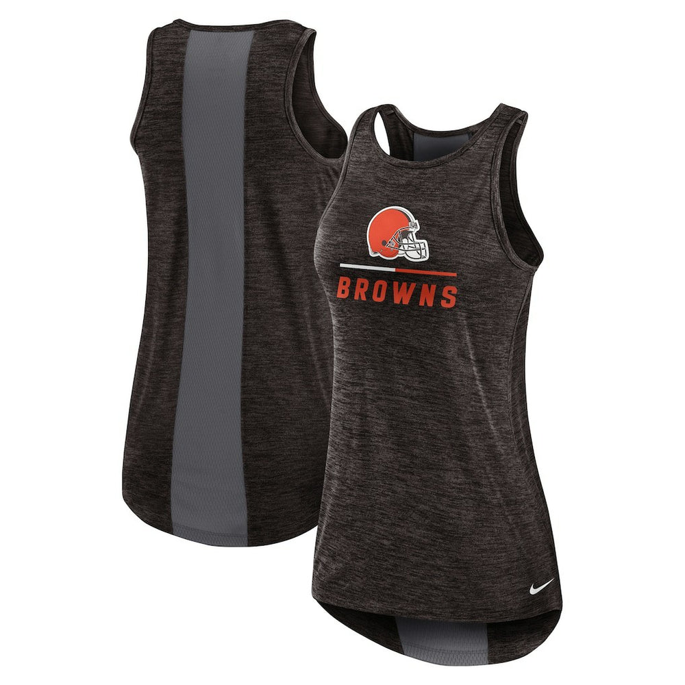 Cleveland Browns Women's High Neck Performance Tank Top - Brown | Nike on sale